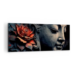Schilderen op canvas - In harmonie met de wereld - 100x40 cm
