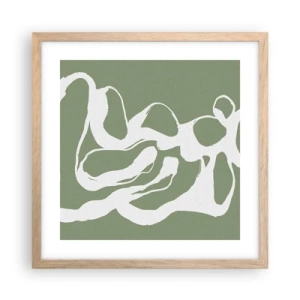 Een poster in een licht eiken lijst - De roep van de ruimte - 40x40 cm