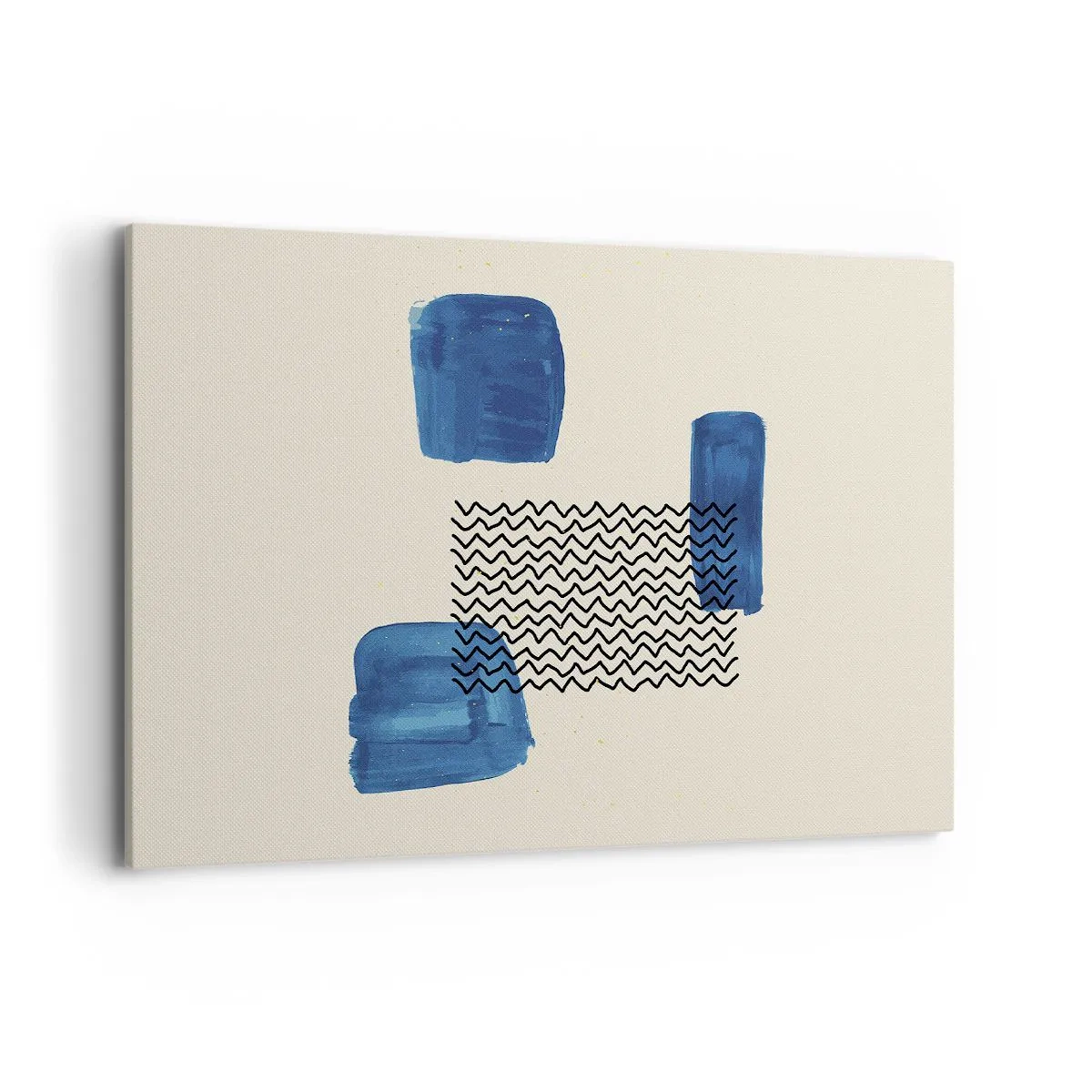 Schilderen op canvas - Een abstract kwartet - 120x80 cm