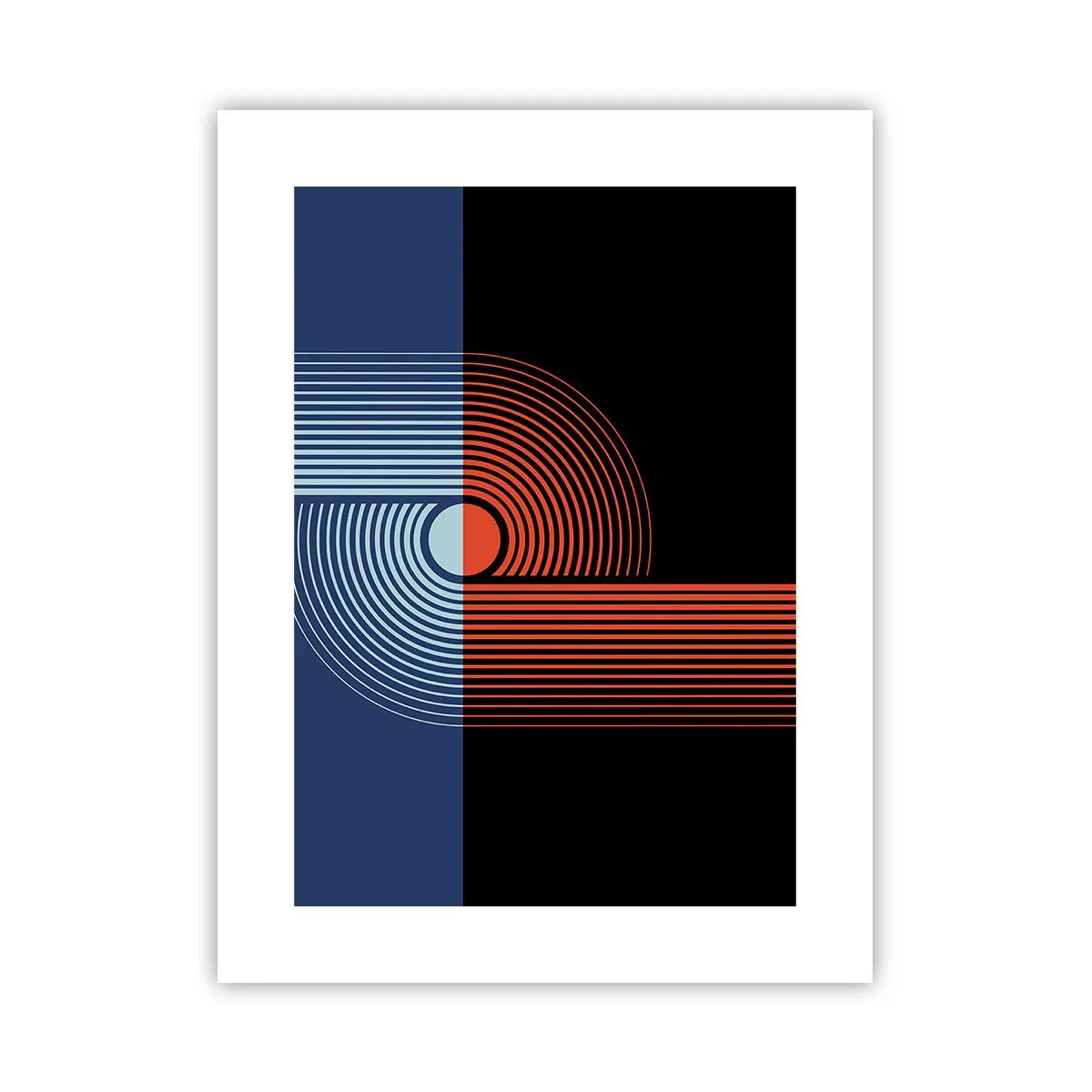 Poster - In een geometrische omhelzing - 30x40 cm