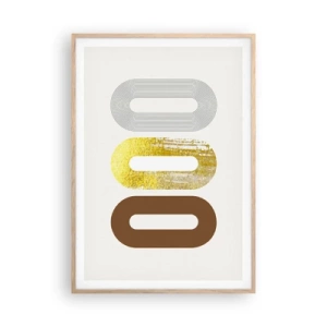 Een poster in een licht eiken lijst - Oooo! - 70x100 cm