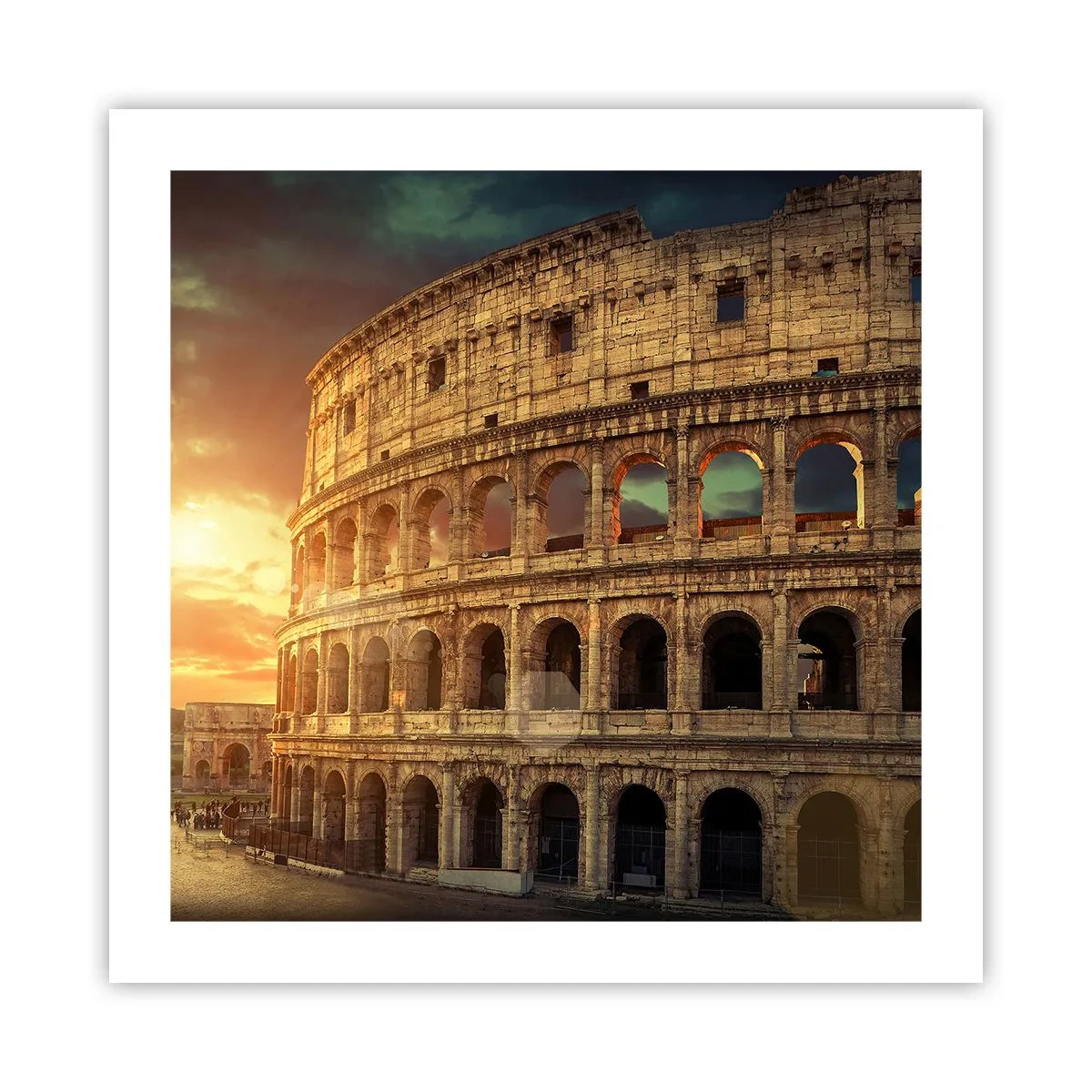 Poster - Een kolossale indruk - 50x50 cm