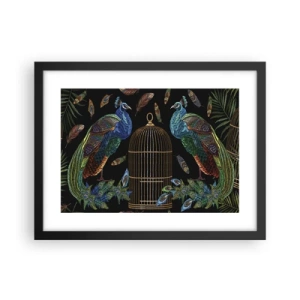 Poster in een zwarte lijst - In koninklijke gewaden - 40x30 cm