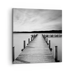 Schilderen op canvas - Bij de waterput - vrede - 50x50 cm