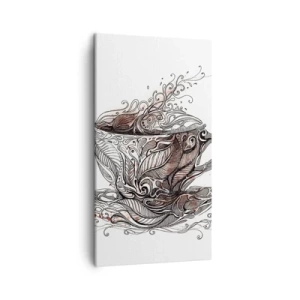Schilderen op canvas - Thee voor alles - 45x80 cm