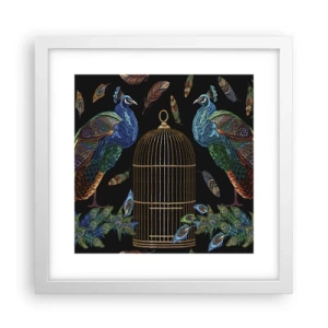 Poster in een witte lijst - In koninklijke gewaden - 30x30 cm