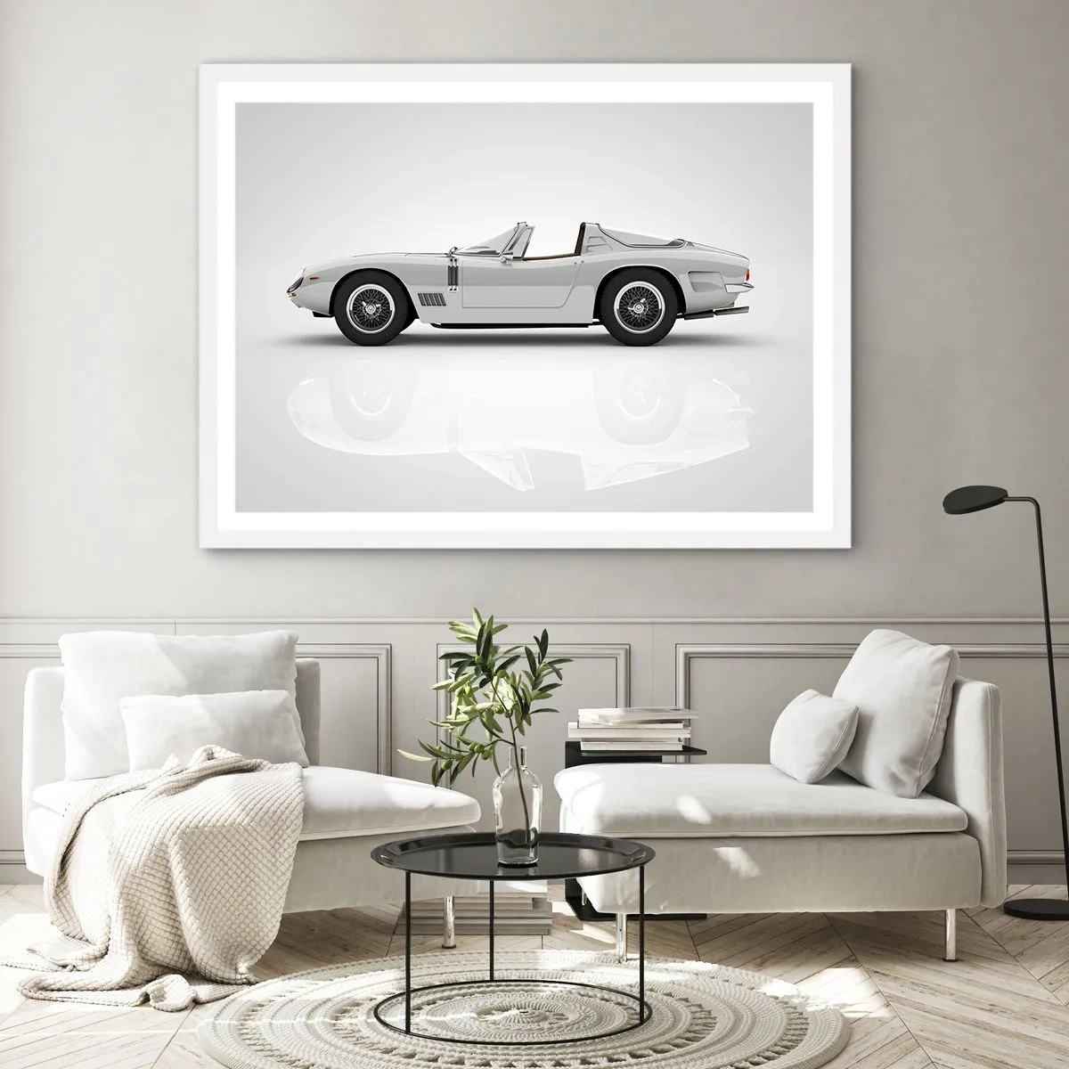 Poster in een witte lijst - Belofte van plezier - 50x40 cm