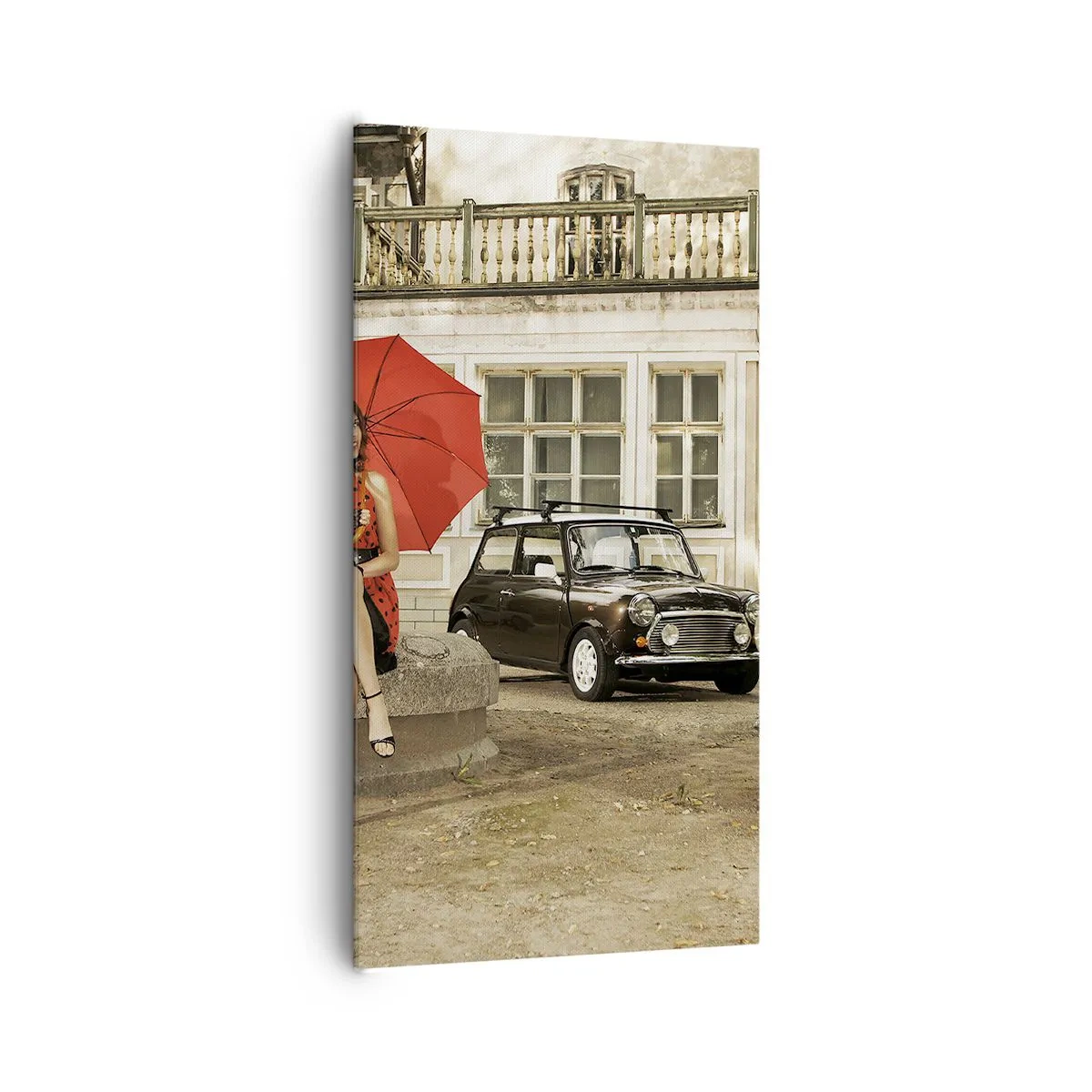 Schilderen op canvas - Een sentimentele mini-reis - 65x120 cm