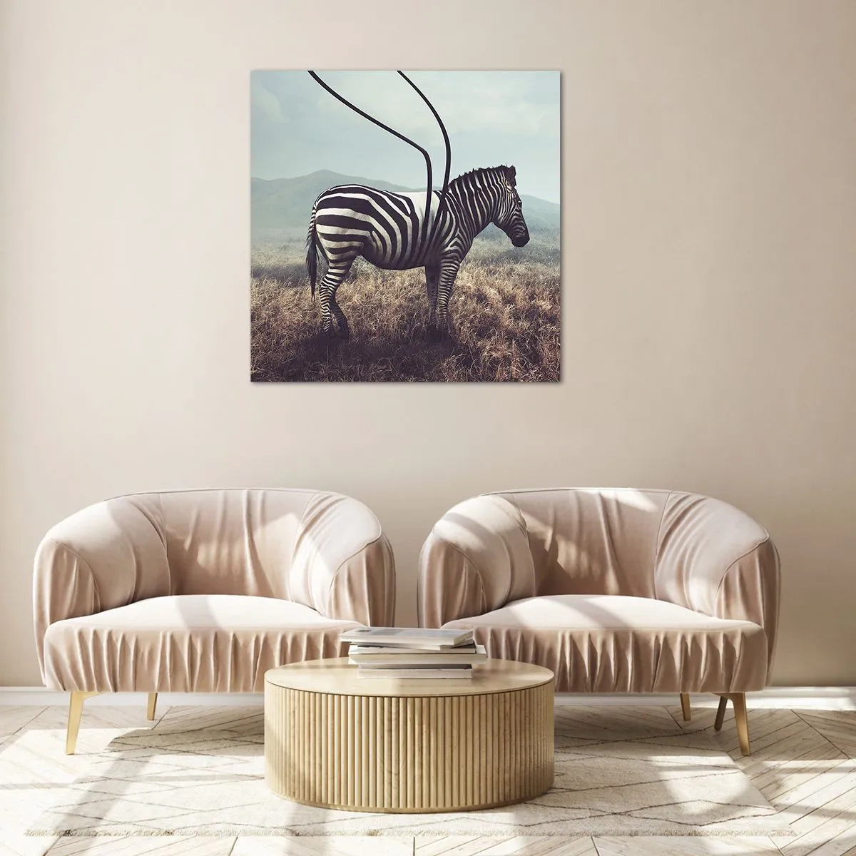 Schilderen op glas - Aandacht! Gebrek - 30x30 cm