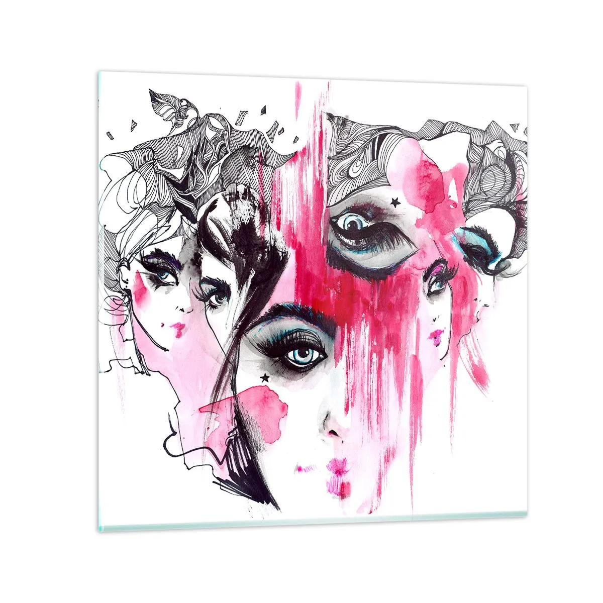 Schilderen op glas - 0 - 50x50 cm