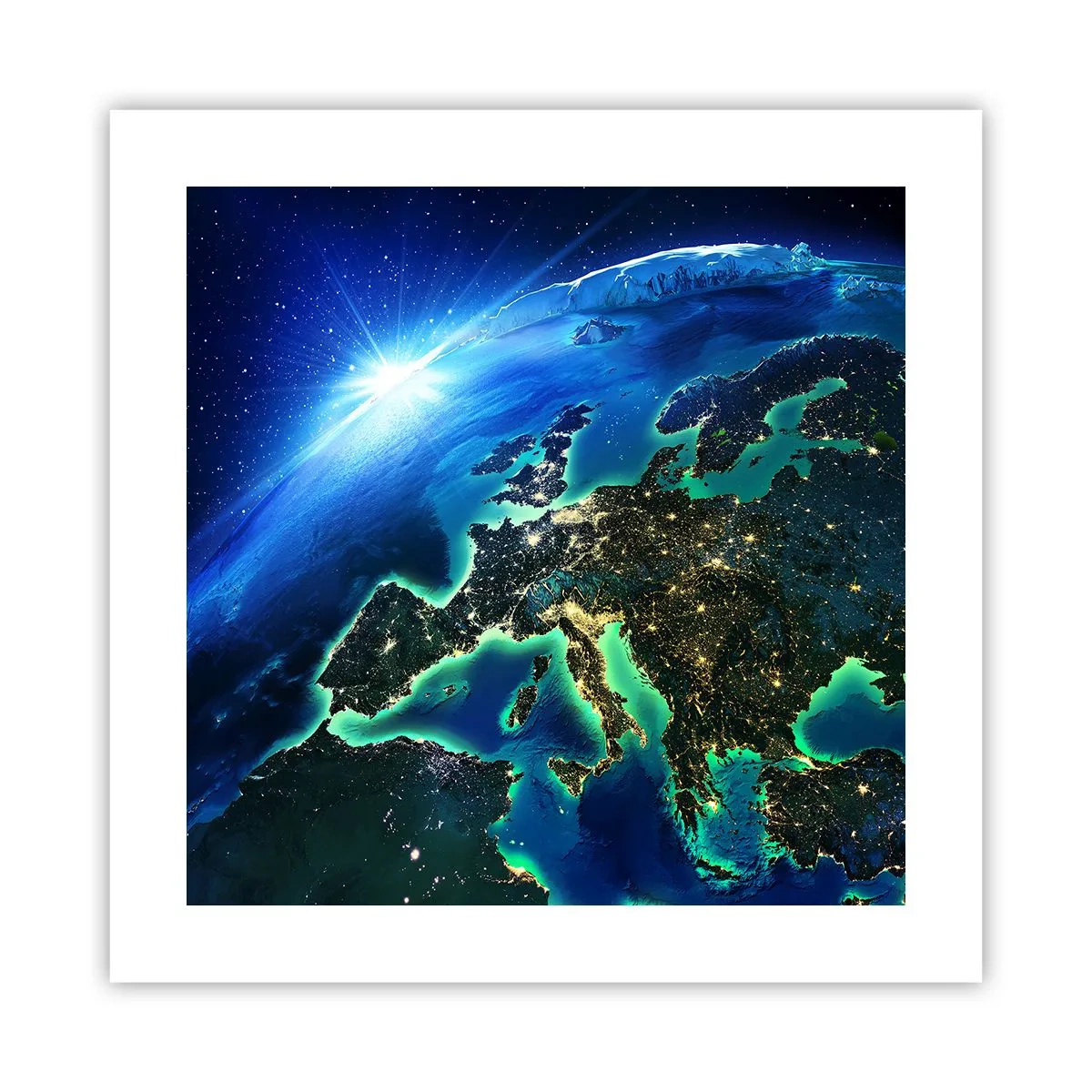 Poster - Sprankelend Europa - 40x40 cm