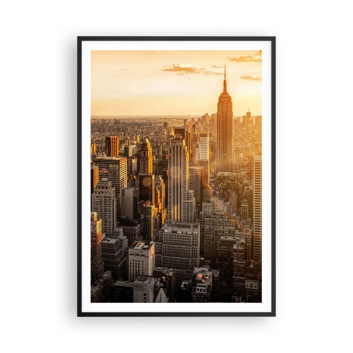 Poster in een zwarte lijst - Groeien in de zon - 70x100 cm