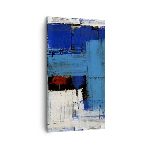 Schilderen op canvas - Het geheim van blauw - 45x80 cm
