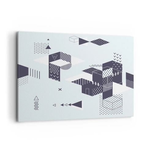 Schilderen op canvas - In de ziel van een wiskundige - 120x80 cm