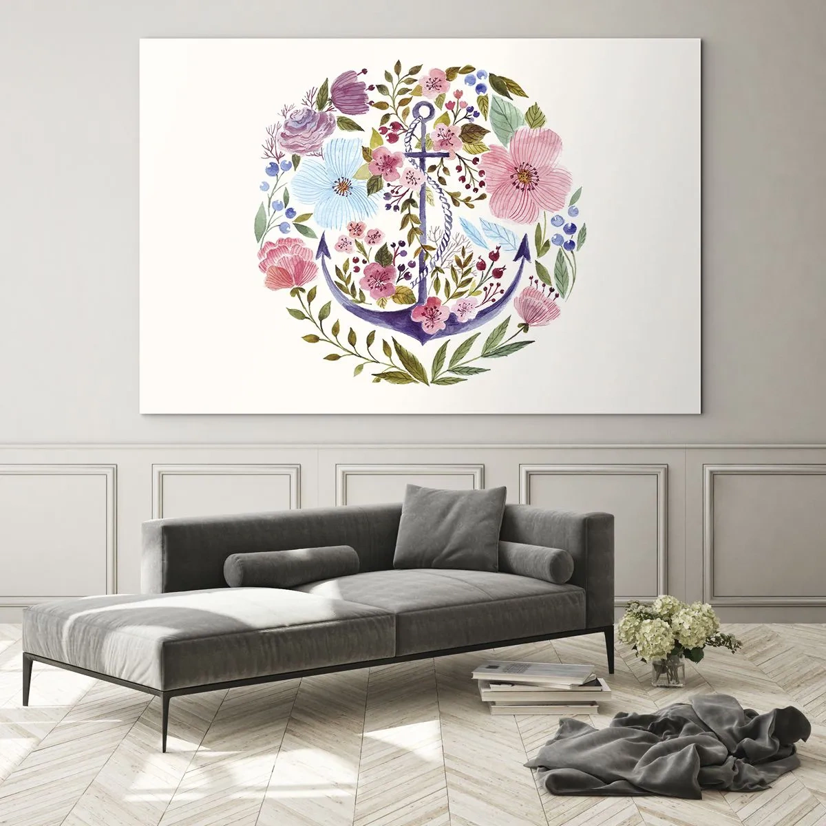 Schilderen op glas - Goede droom van zeeman - 100x70 cm