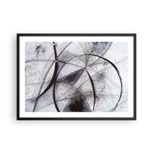 Poster in een zwarte lijst - Futuristische fantasie - 70x50 cm