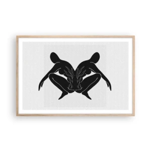 Een poster in een licht eiken lijst - Een gemeenschappelijke ziel - 91x61 cm