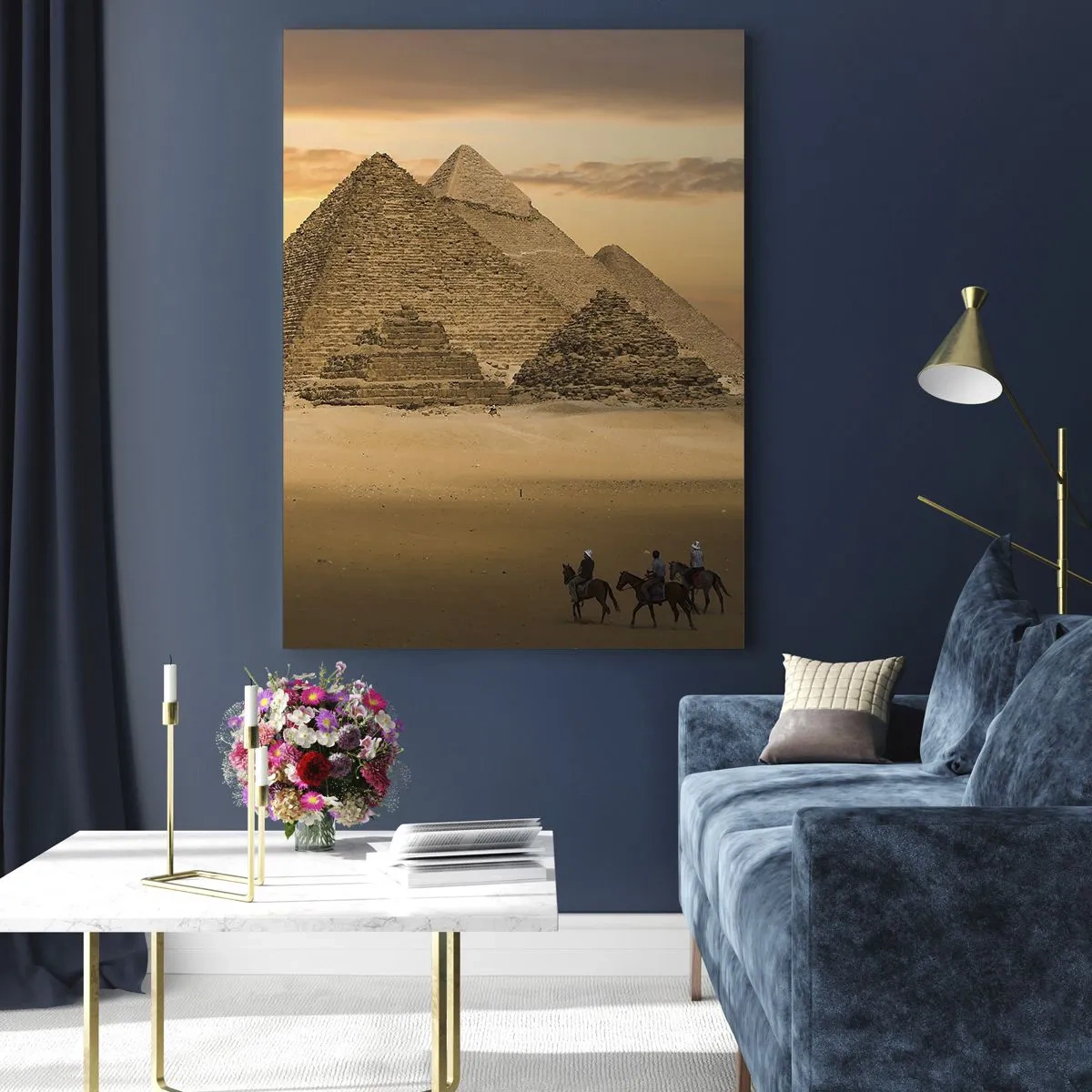 Schilderen op glas - Geen verandering gedurende duizenden jaren - 50x70 cm