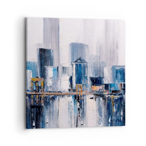 Schilderen op canvas - New Yorkse impressie - 70x70 cm