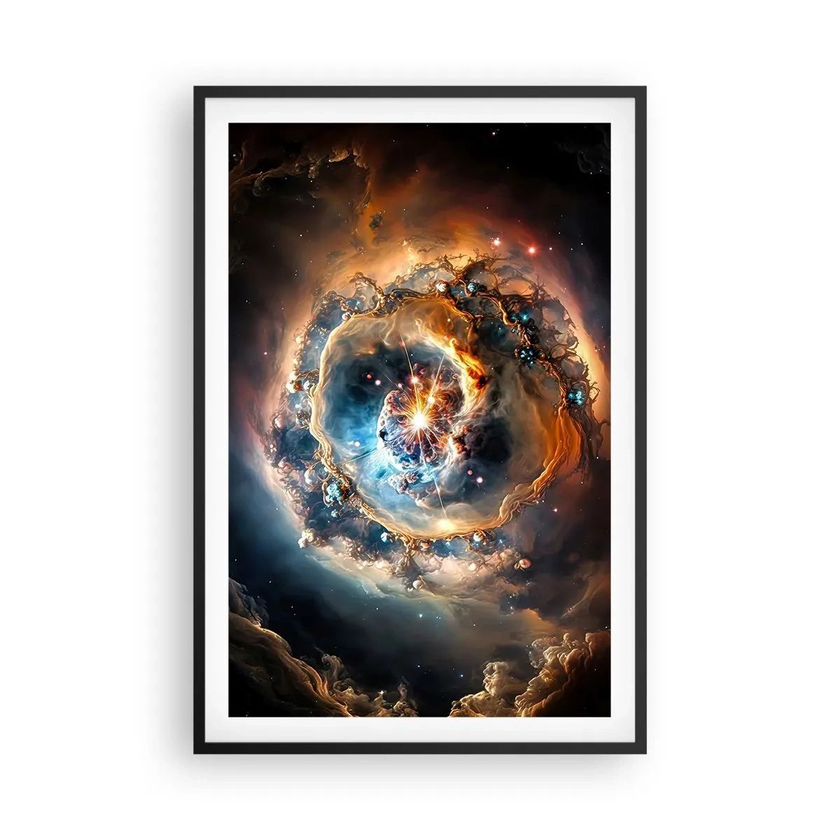 Poster in een zwarte lijst - Begin - 61x91 cm