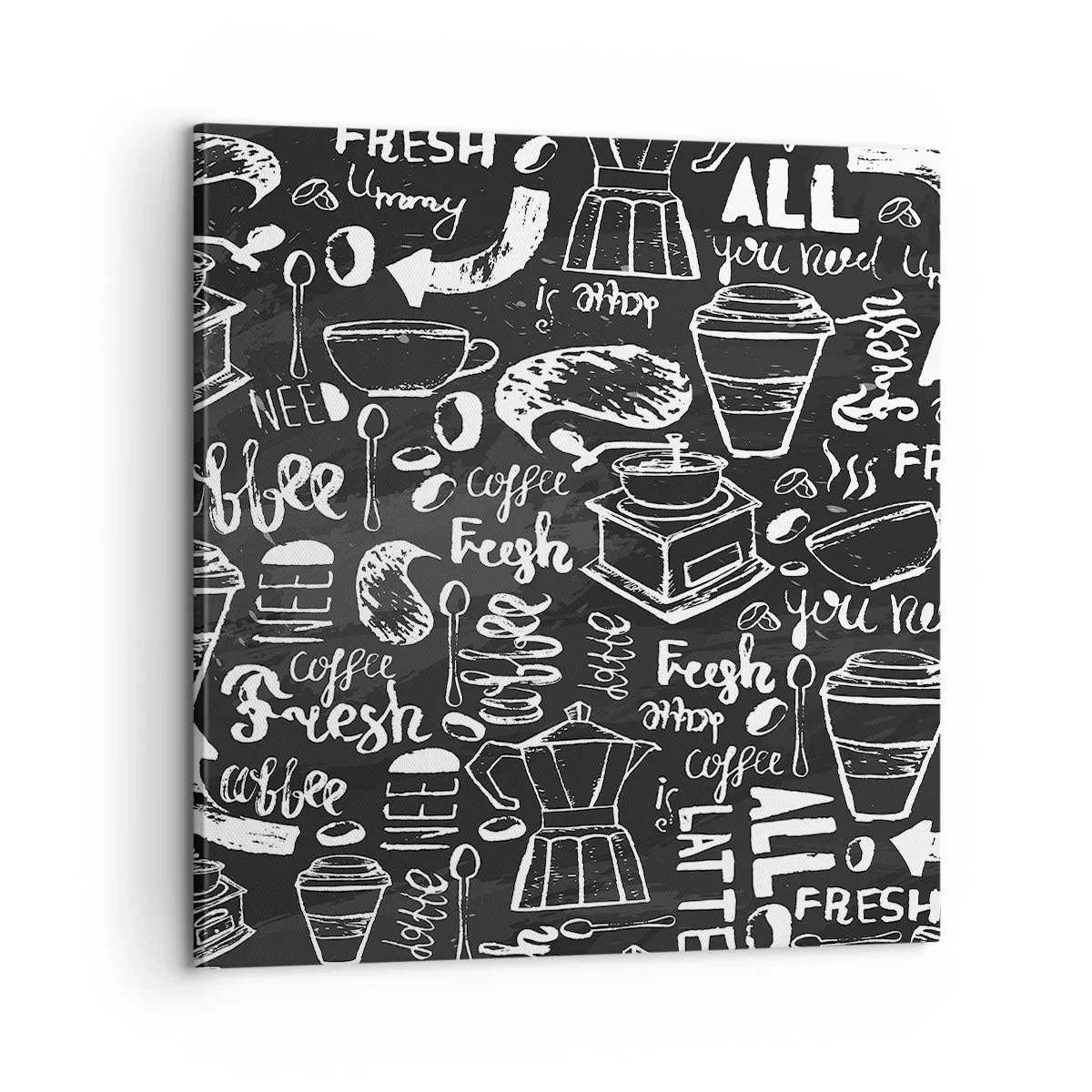 Schilderen op canvas - Alles wat je nodig hebt is… - 60x60 cm