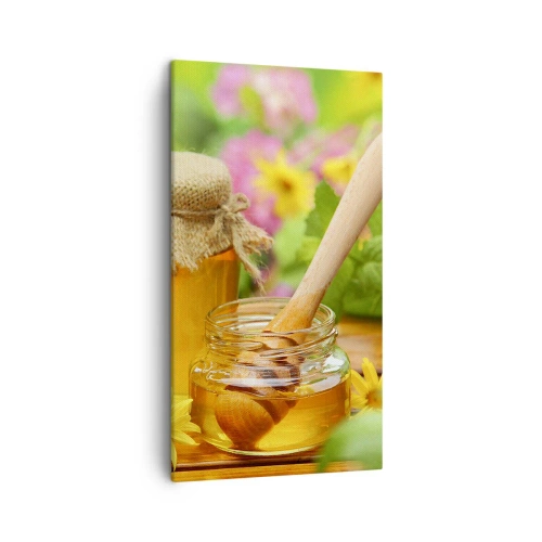 Schilderen op canvas - Zoet en bloemig - 45x80 cm