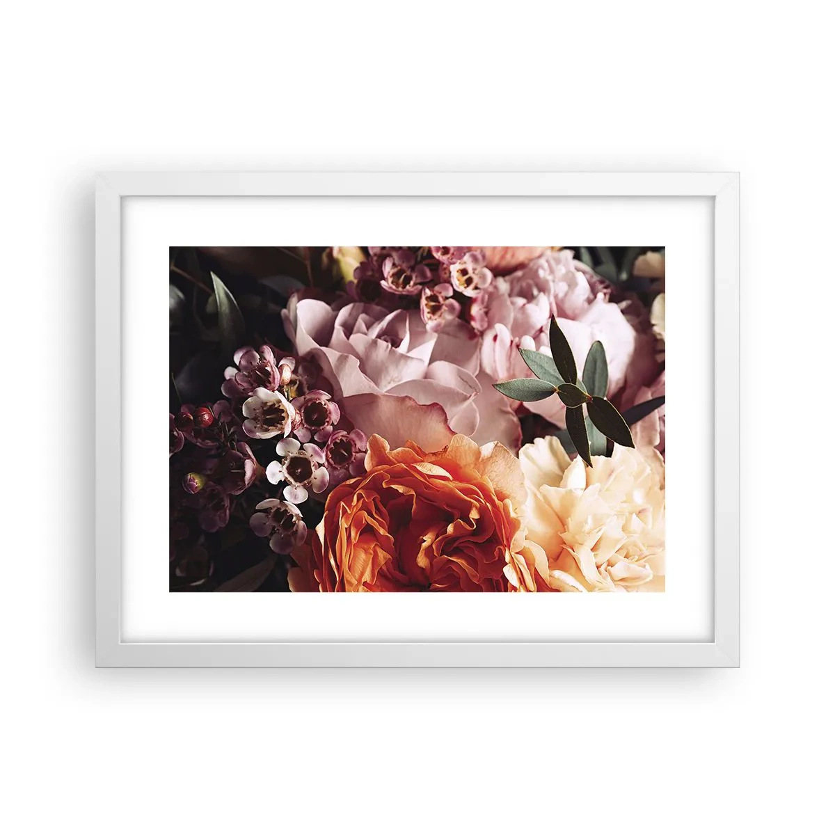 Poster in een witte lijst - Gehuld in schoonheid - 40x30 cm