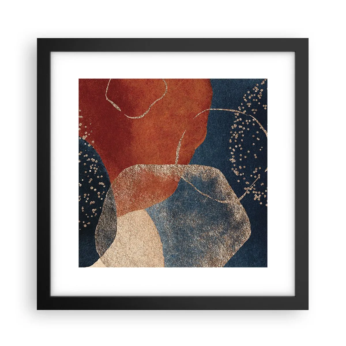 Poster in een zwarte lijst - De lichtheid van het zijn - 30x30 cm