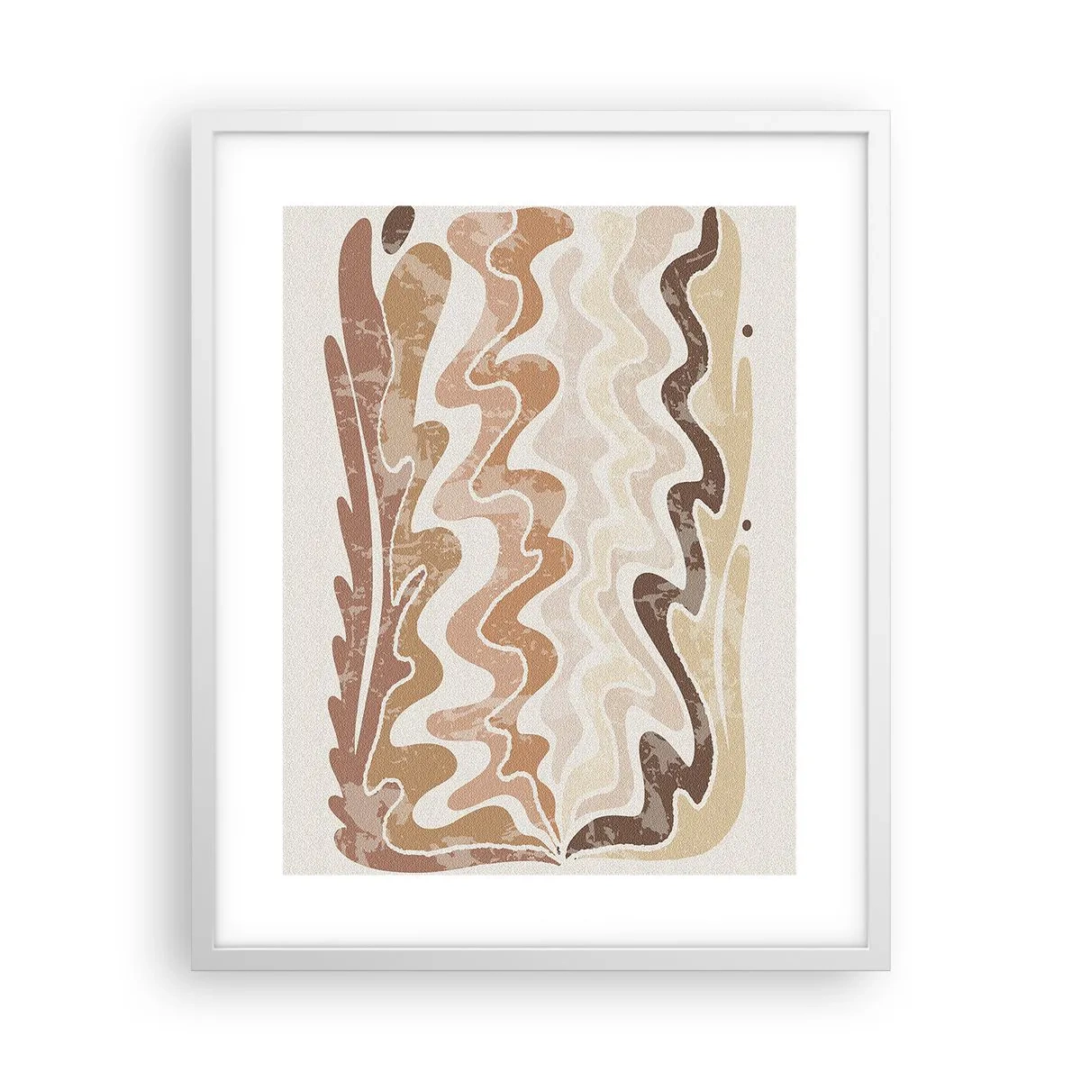 Poster in een witte lijst - Goede energie – goede emoties - 40x50 cm