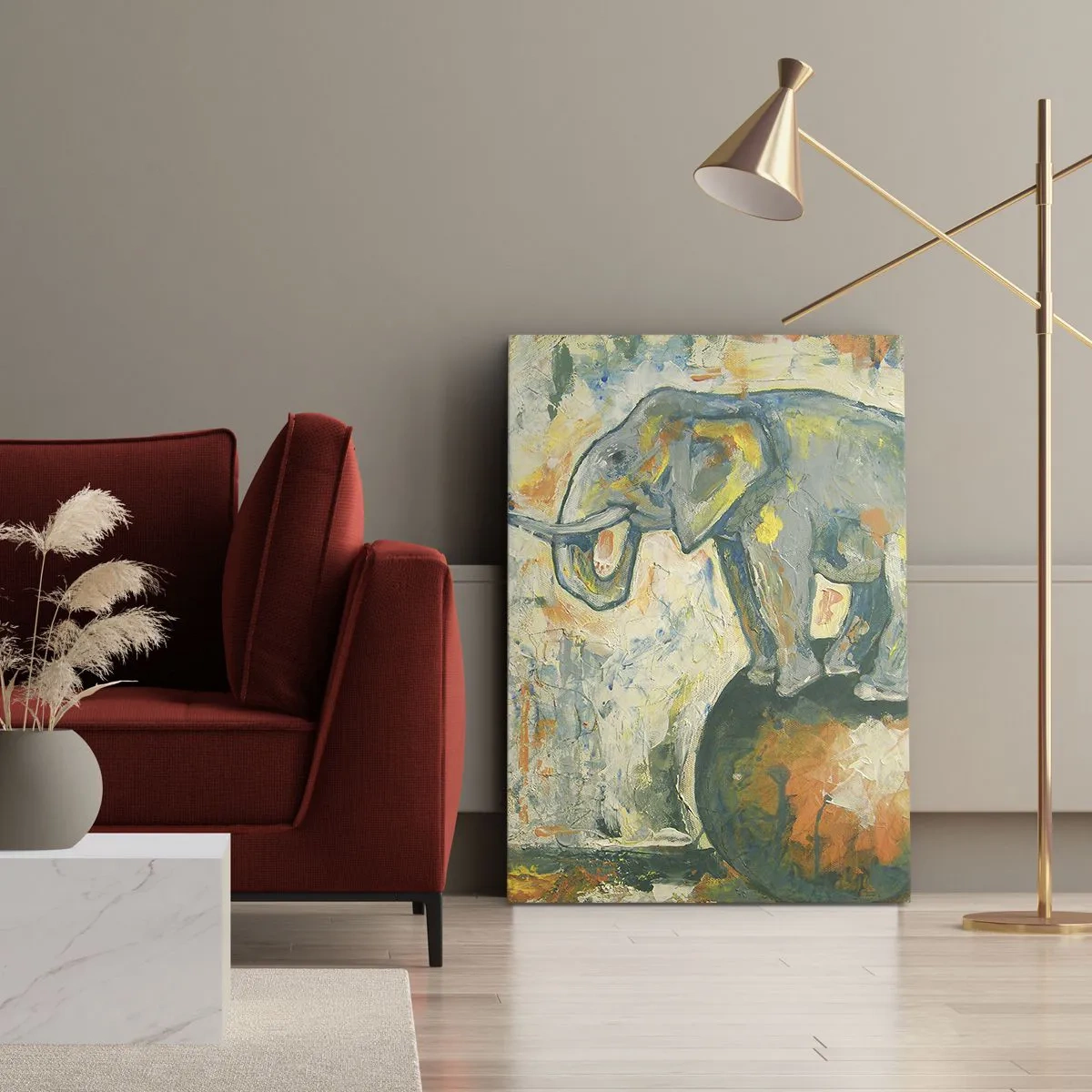 Schilderen op canvas - Lang leve het circus! - 50x70 cm