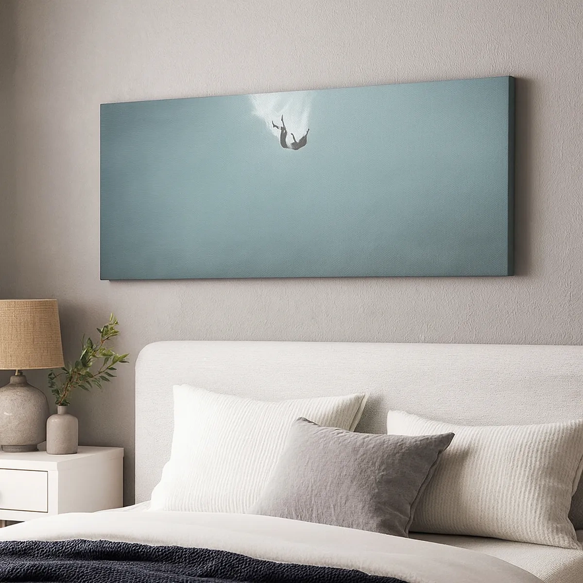 Schilderen op canvas - In de armen van de oceaan - 30x30 cm