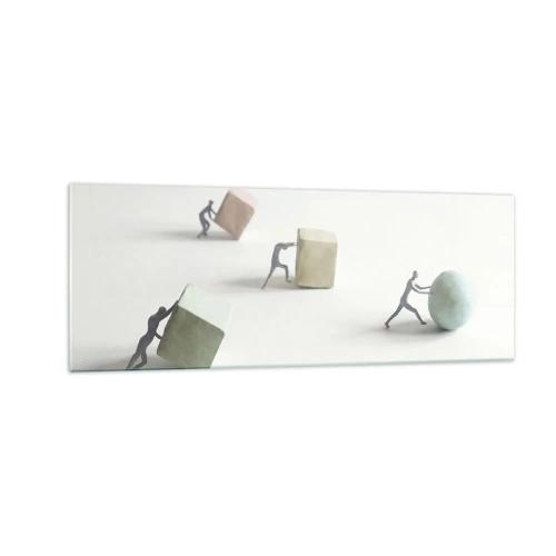 Schilderen op glas - Puur leven - 140x50 cm