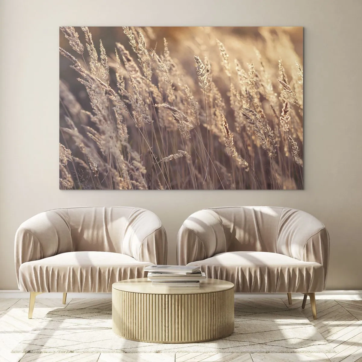 Schilderen op glas - Klaar om de herfst te verwelkomen - 100x70 cm