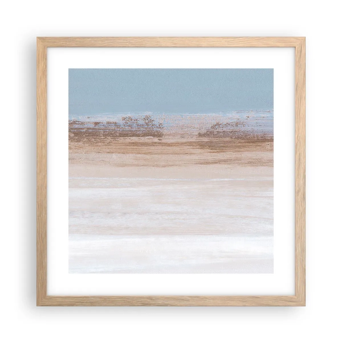 Een poster in een licht eiken lijst - Dubbelzinnig landschap - 40x40 cm