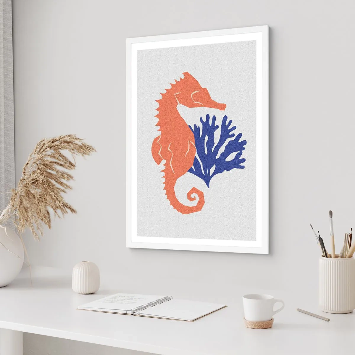 Poster in een witte lijst - In een onderwaterweide - 61x91 cm