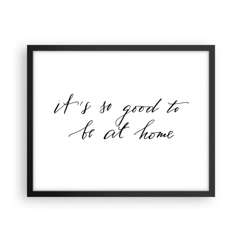 Poster in een zwarte lijst - De hele waarheid - 50x40 cm