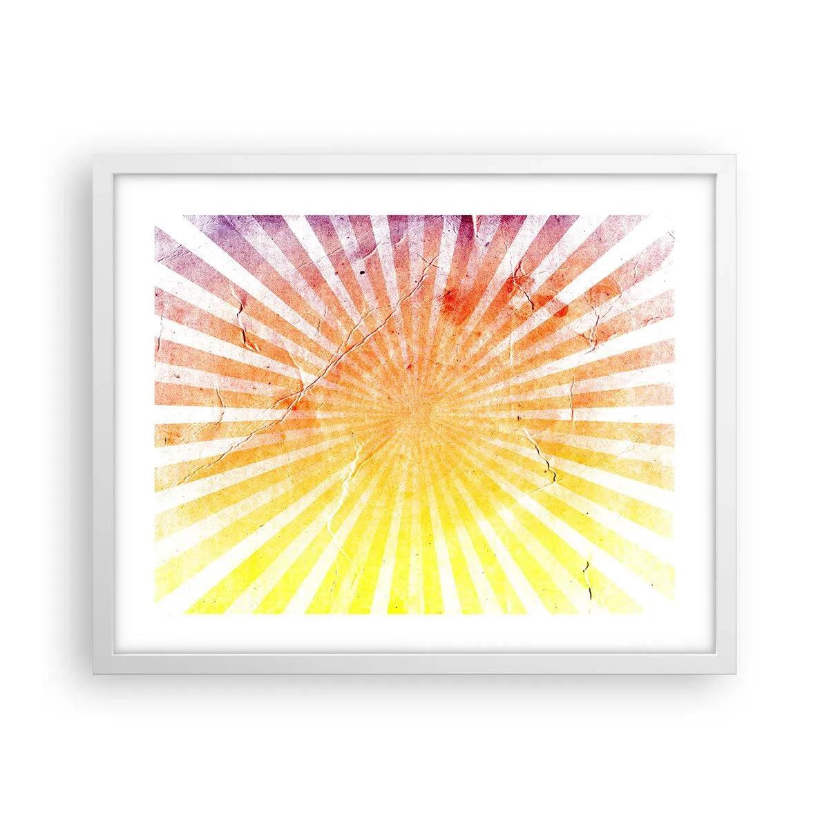 Poster in een witte lijst - Zonsopgangen en zonsondergangen - 50x40 cm