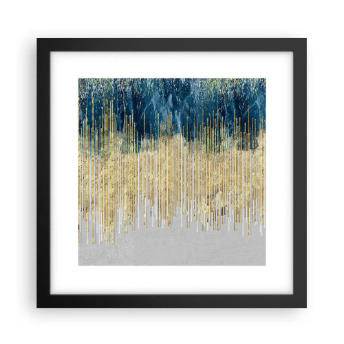 Poster in een zwarte lijst - Vergulde grens - 30x30 cm