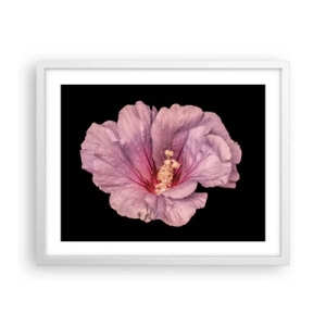 Poster in een witte lijst - Recht in het hart - 50x40 cm