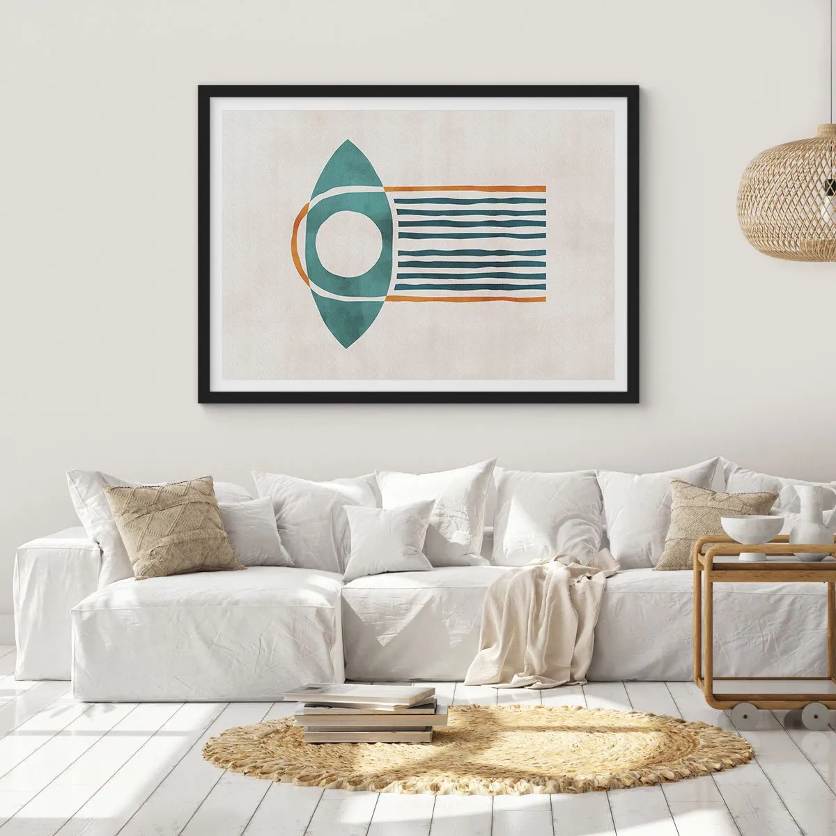 Poster in een zwarte lijst - Tekens en rituelen - 91x61 cm