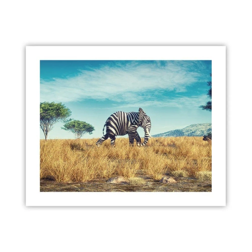 Poster - Grijs is niet meer in de mode - 50x40 cm