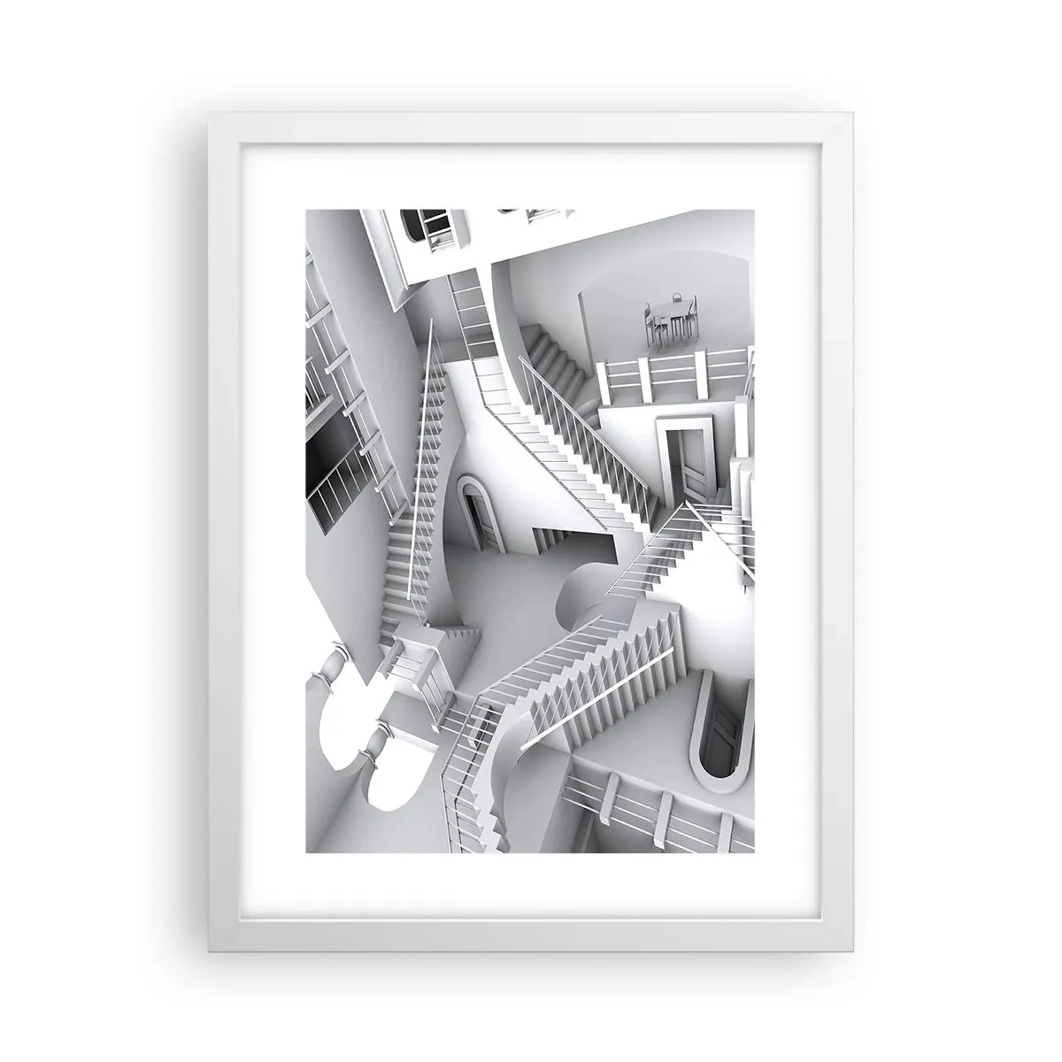 Poster in een witte lijst - De paradoxen van de ruimte - 30x40 cm