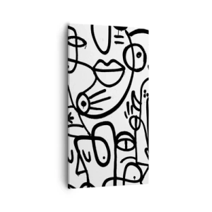 Schilderen op canvas - Gezichten en luchtspiegelingen - 55x100 cm