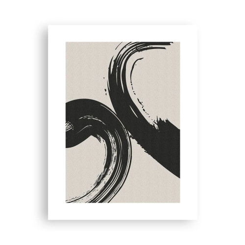 Poster - Vegend en cirkevormig - 30x40 cm