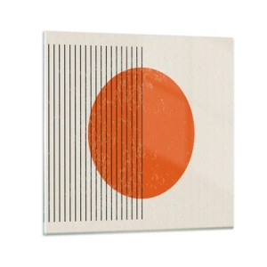 Schilderen op glas - Altijd de zon - 50x50 cm