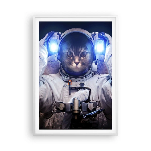 Poster in een witte lijst - Houston, je hebt een probleem - 70x100 cm