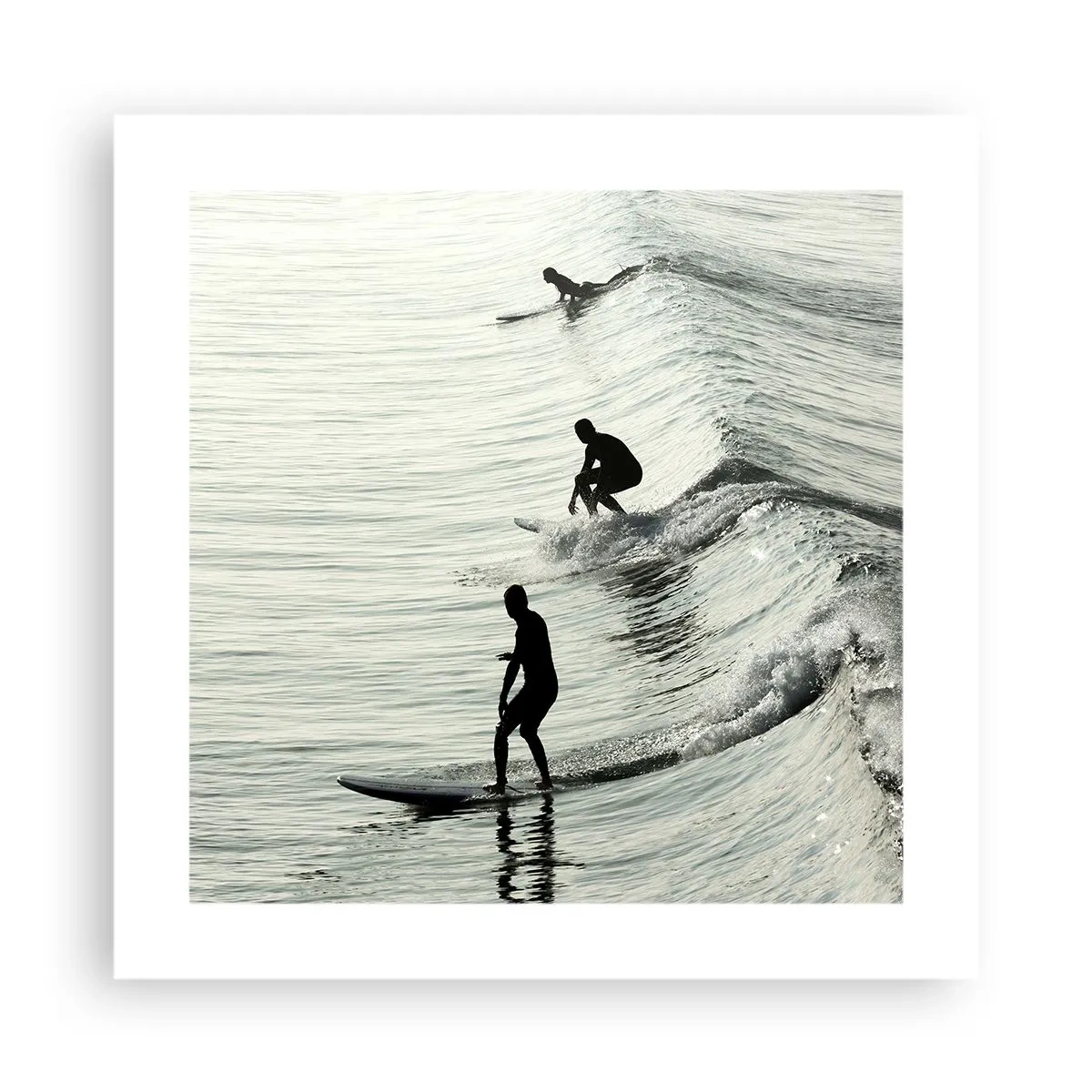 Poster - Om de golf te ontmoeten - 40x40 cm