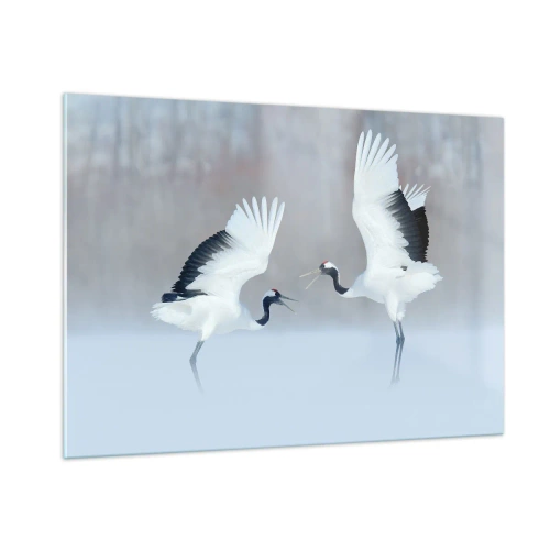 Schilderen op glas - Dans in de mist - 100x70 cm