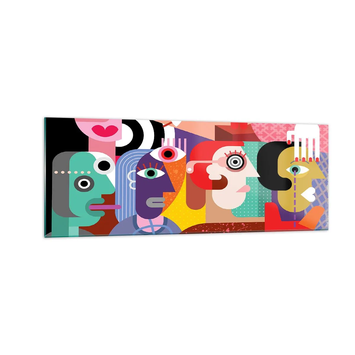 Schilderen op glas - Wij zijn van de heer Picasso - 140x50 cm