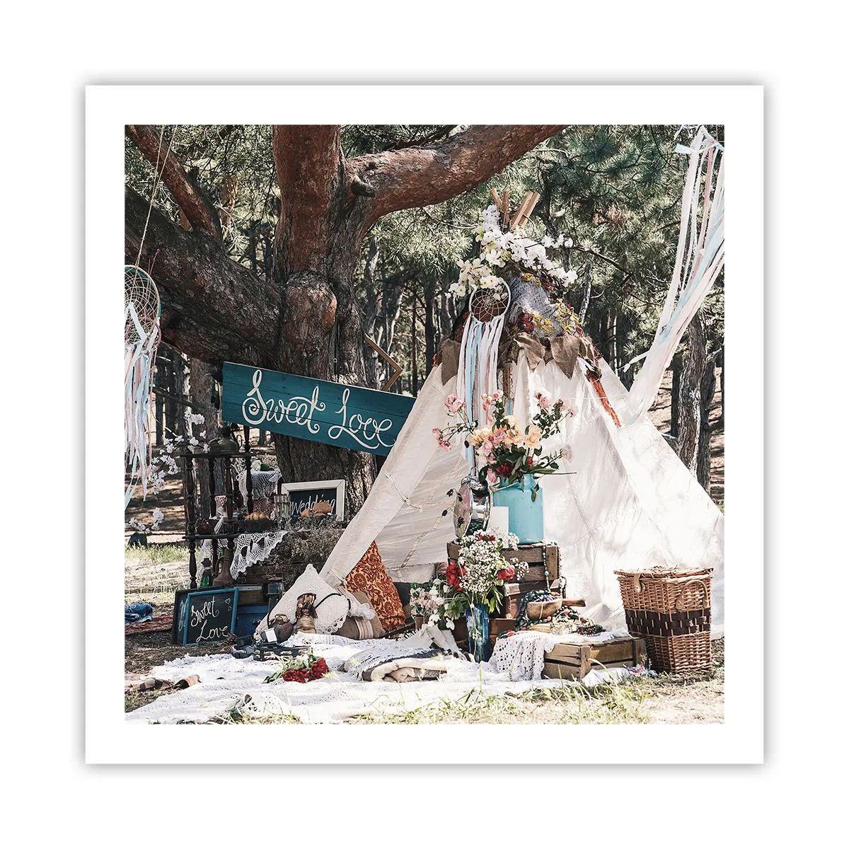 Poster - De liefde bedrijven ... - 60x60 cm